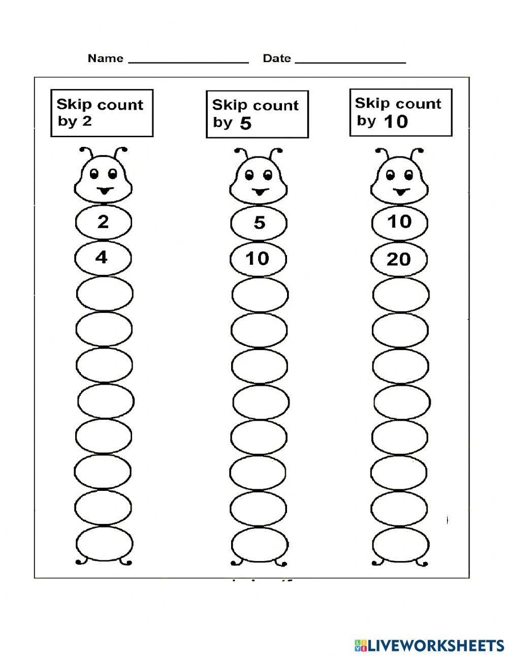 Skip Counting By 5s Worksheets WorksheetsGO Worksheets Library