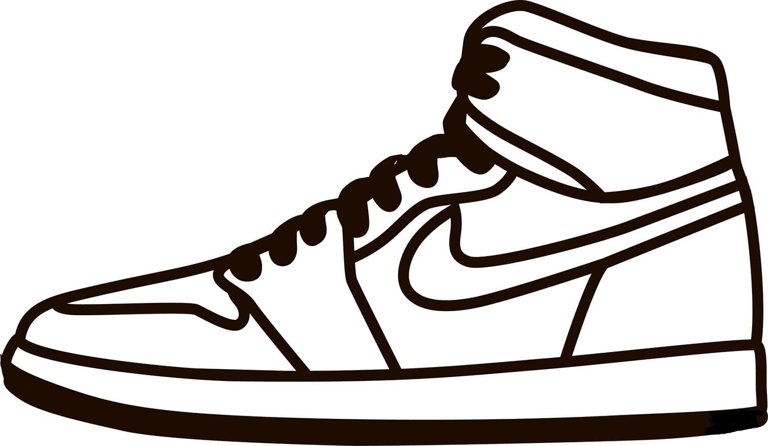Sneaker Coloring Pages