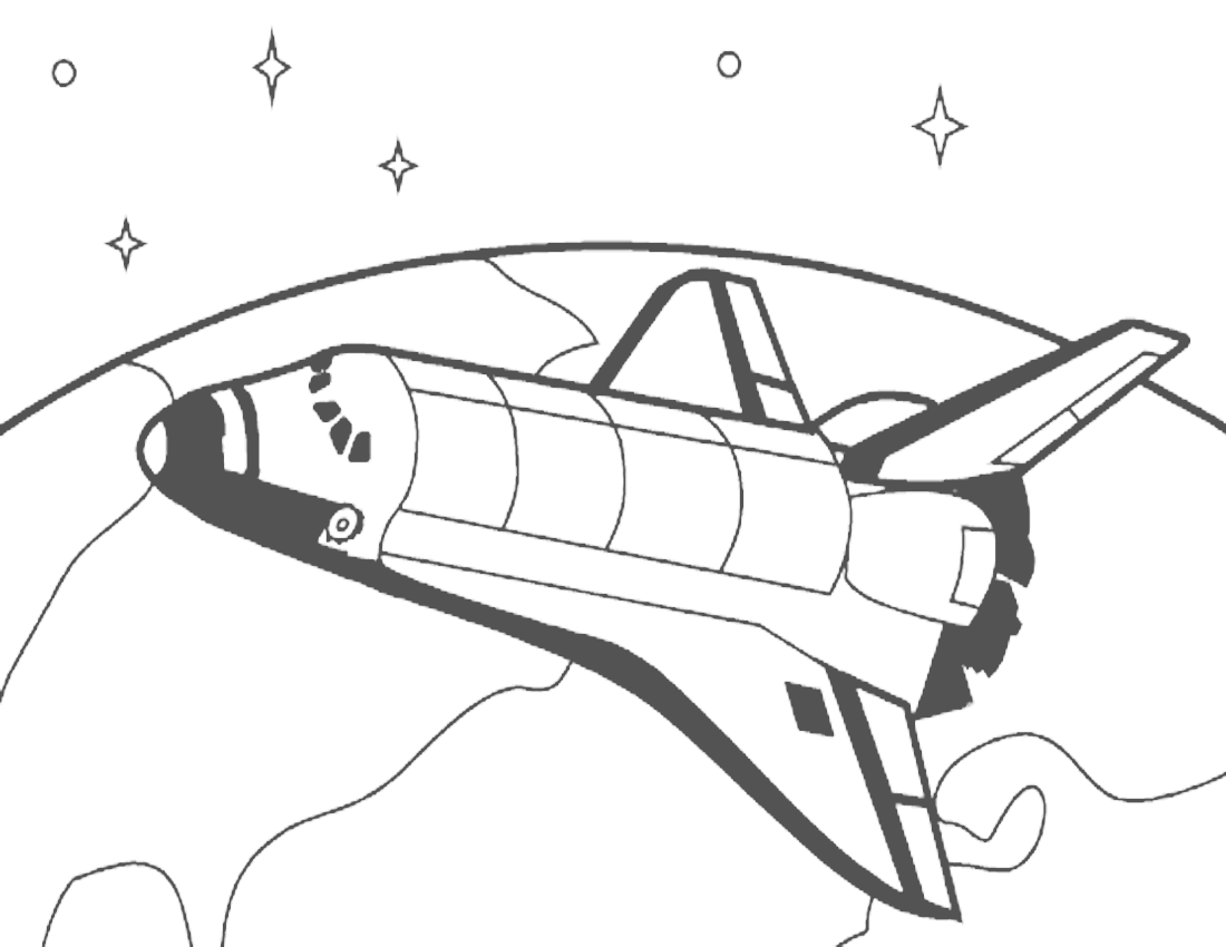 Spaceship Coloring Coloring Pages