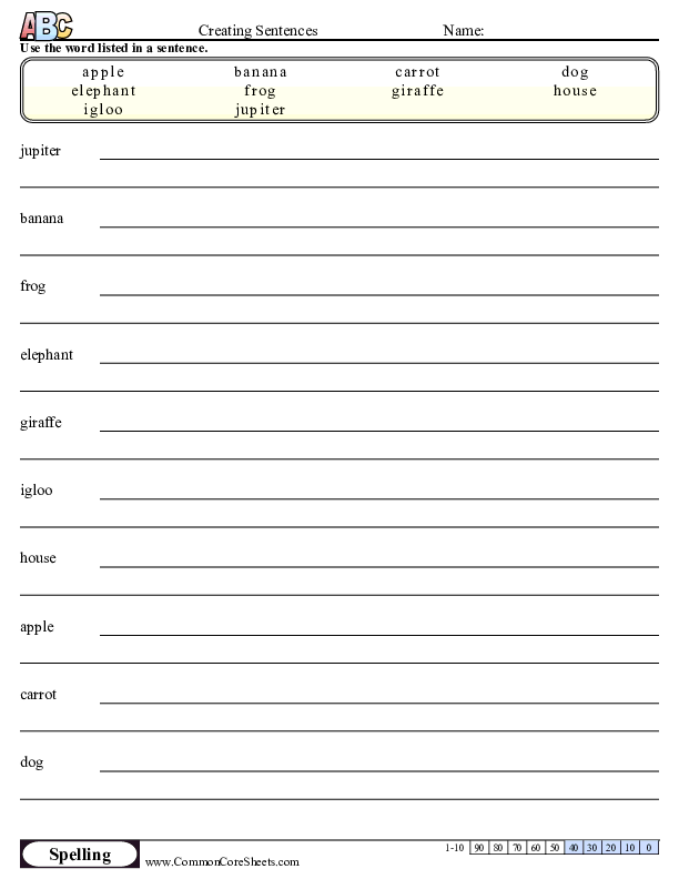 Spelling Worksheets Maker Free Distance Learning Worksheets 