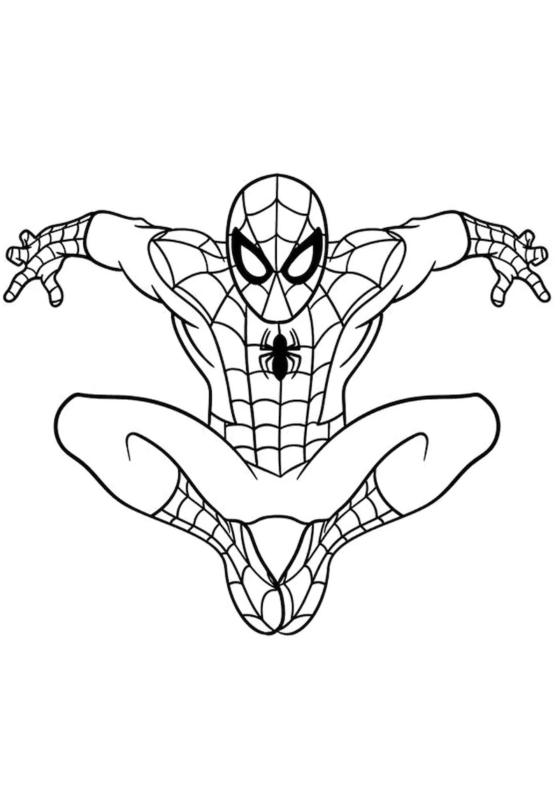 Spiderman Coloring Pages Pdf 20 Coloring Pages For Kids Best Gift For 