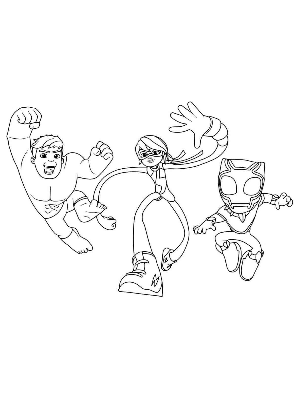 Spidey And His Amazing Friends Coloring Pages