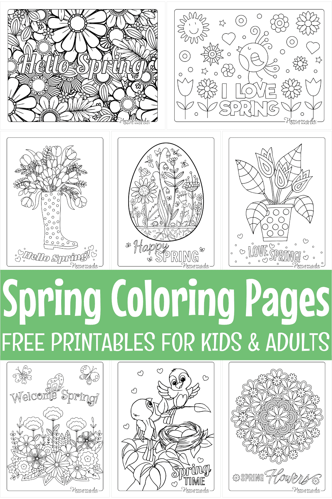 Spring Coloring Sheets 35 Free Printable Spring Color Vrogue co