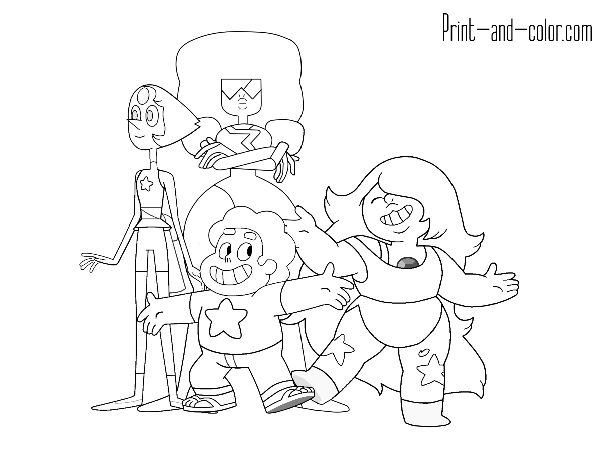 Steven Universe Coloring Pages Print And Color