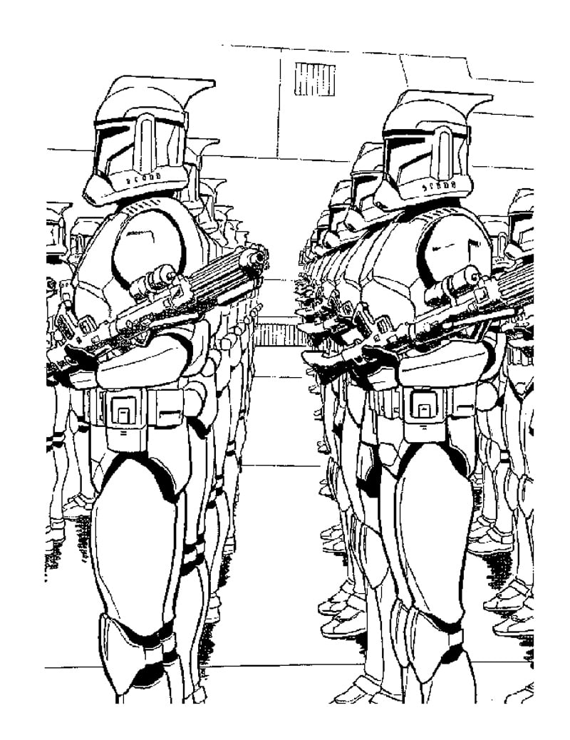 Stormtroopers Star Wars Coloring Pages For Kids