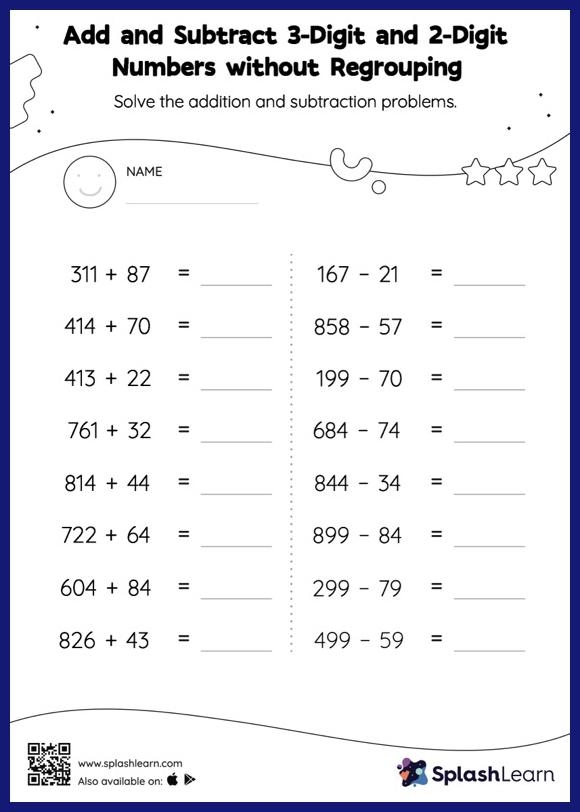 Subtraction 3rd Grade Math Worksheets 3rd Grade Math Worksheets