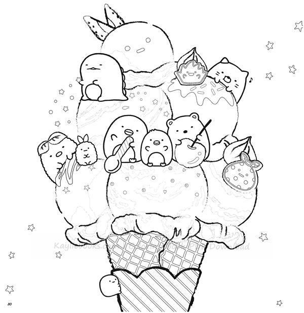 Sumikko Gurashi Coloring Pages Coloring Home