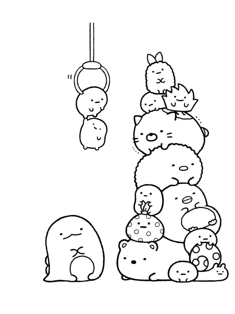 Sumikko Gurashi Coloring Pages