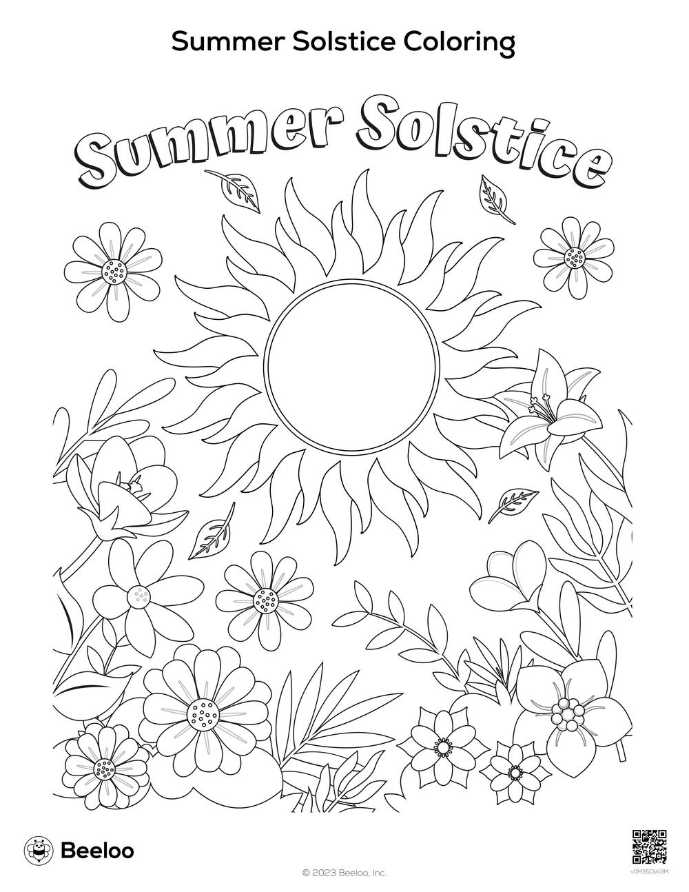 Summer themed Coloring Pages Beeloo Printable Crafts And Activities 