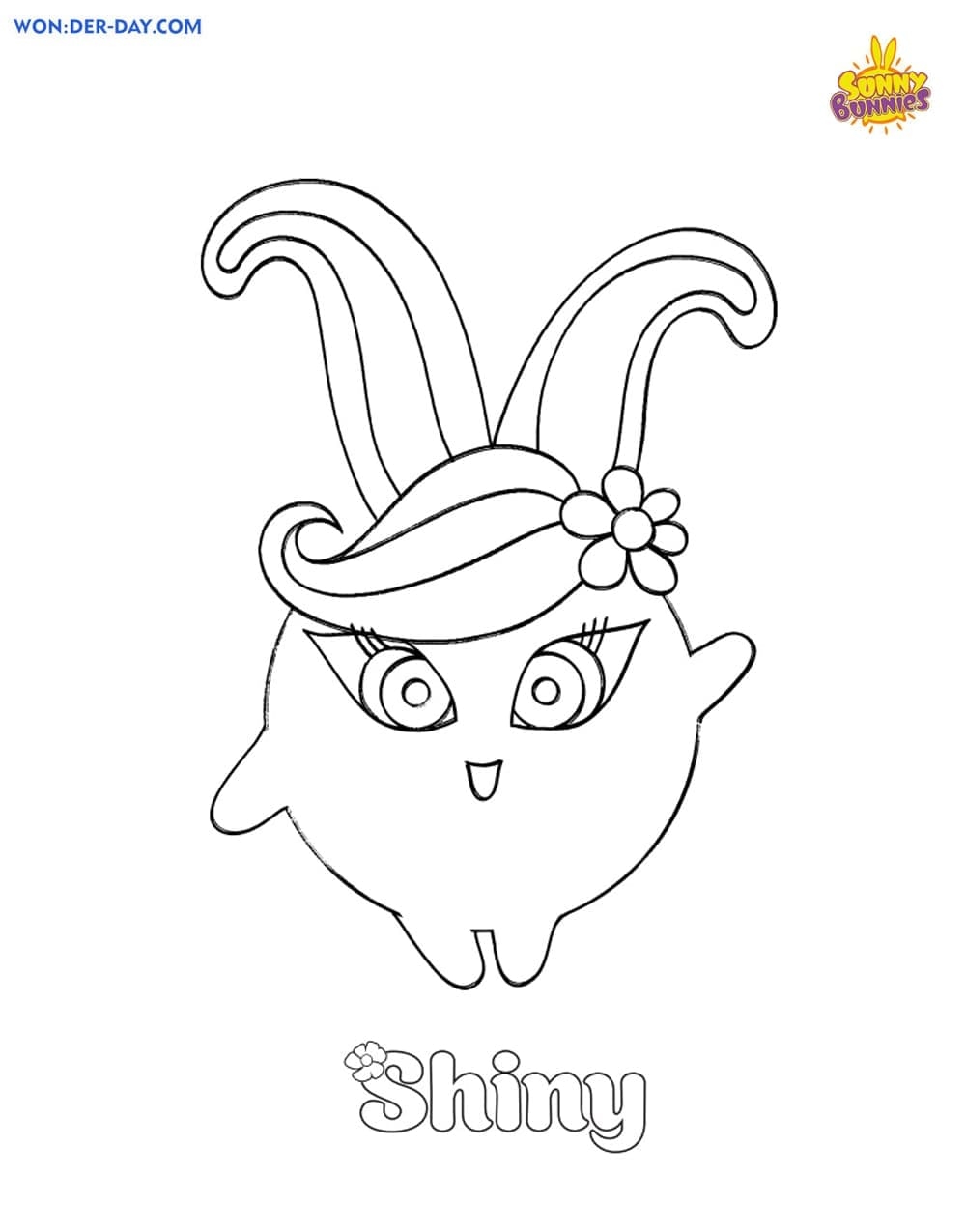 Sunny Bunnies Coloring Pages Coloring Home