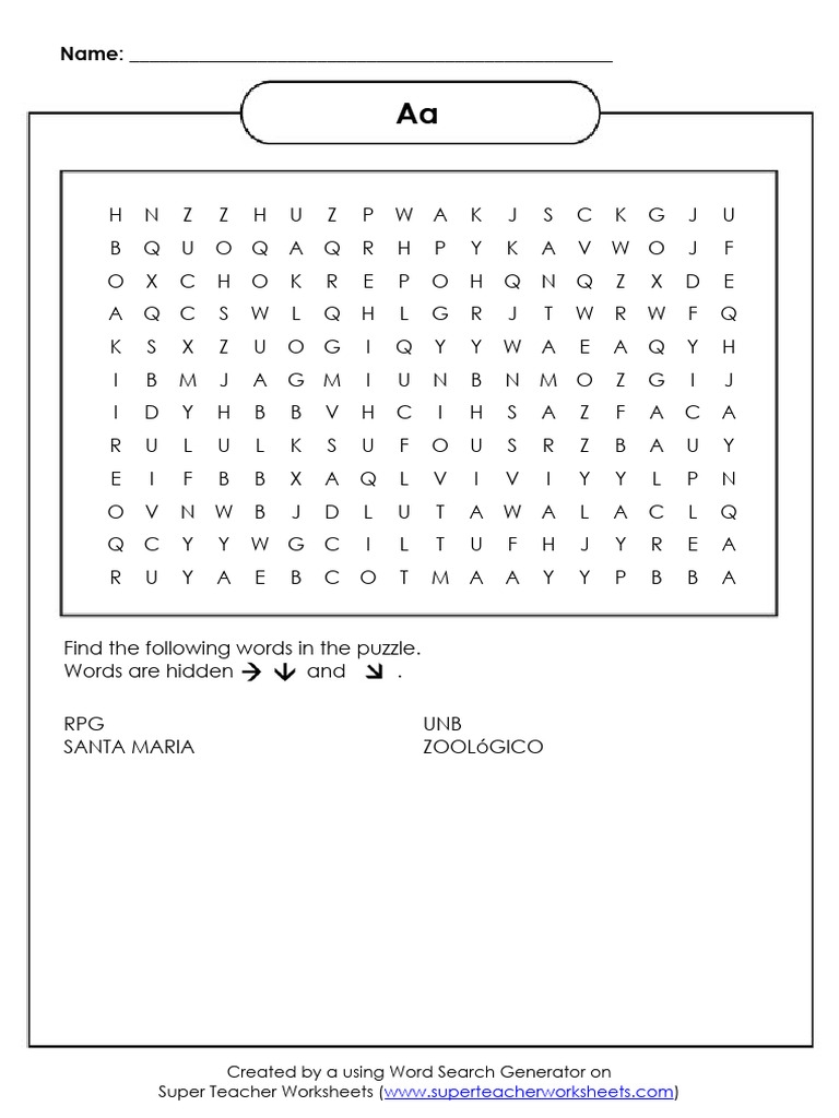 Super Teacher Worksheets Aa PDF Word Search Puzzles Worksheets 