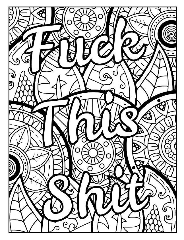 Swear Word Printable Coloring Pages Printable Word Searches