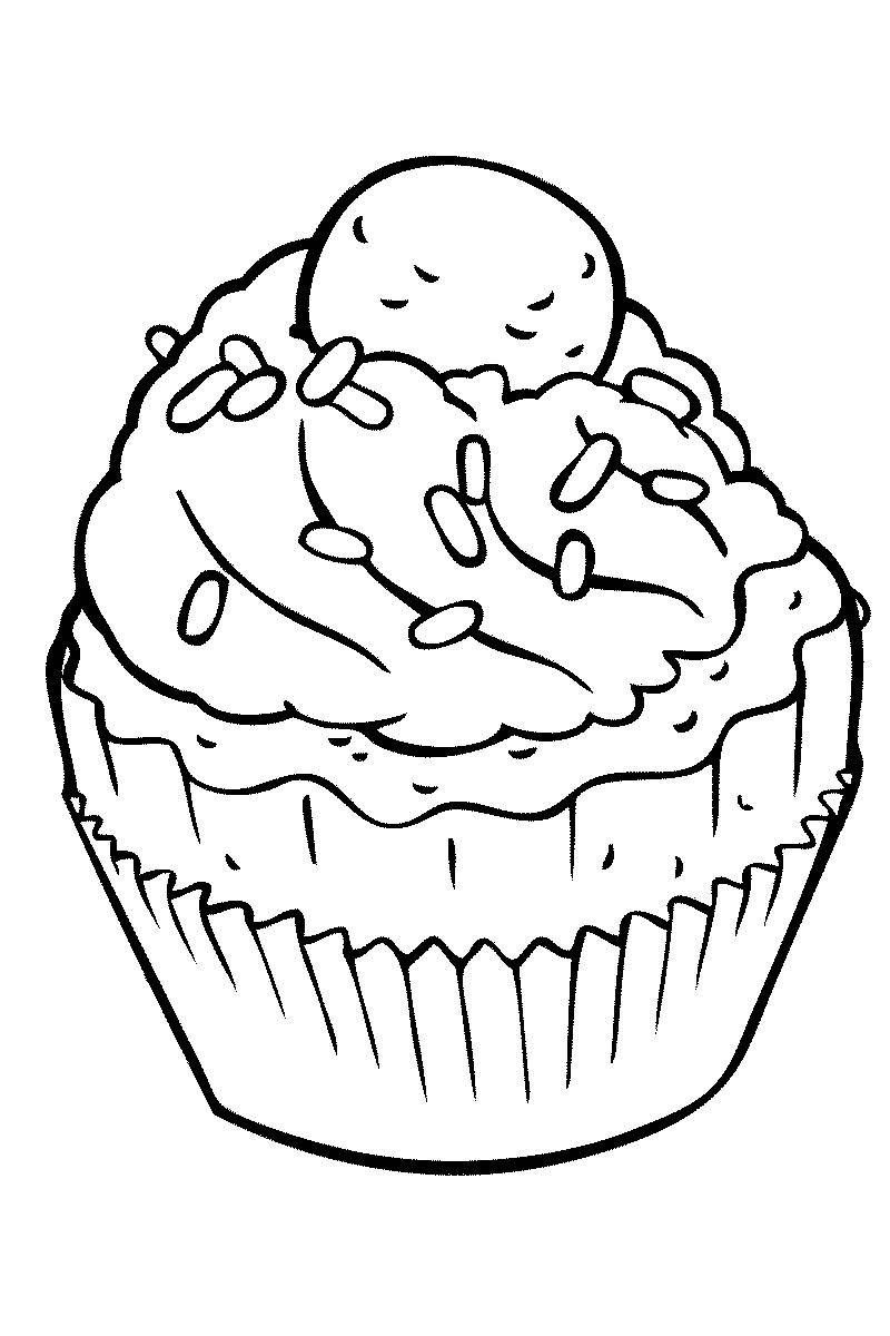 Sweets Coloring Pages For Childrens Printable For Free