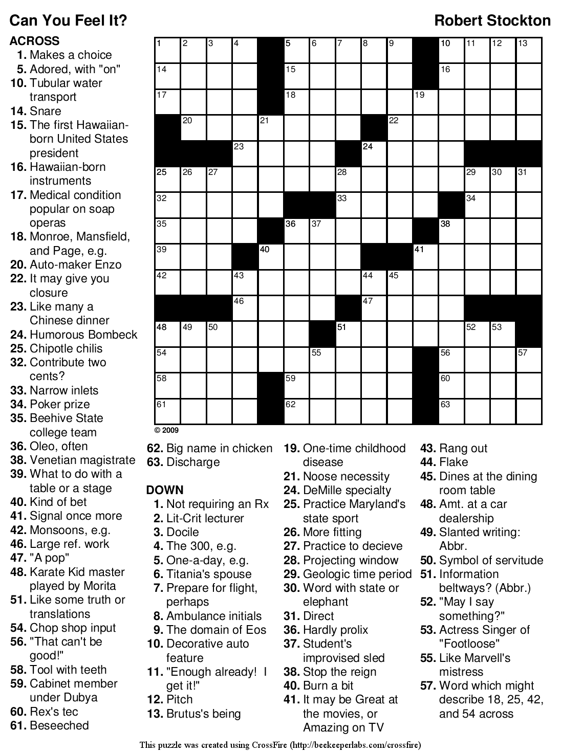 Teenage Crossword Puzzles Printable Free Printable Printable