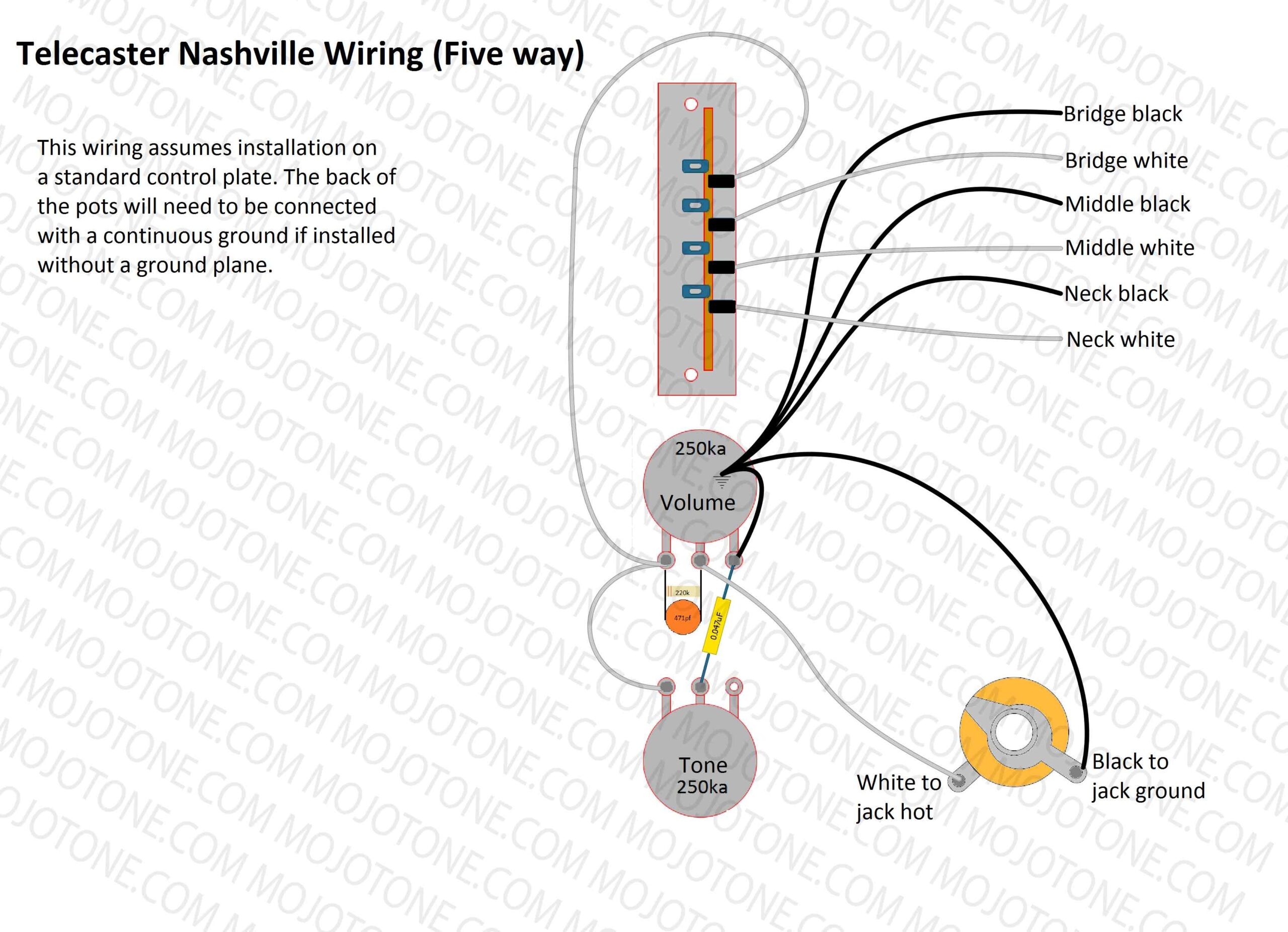 Tele Wiring Diagram 2 Humbuckers 2 Push pulls Telecaster Build