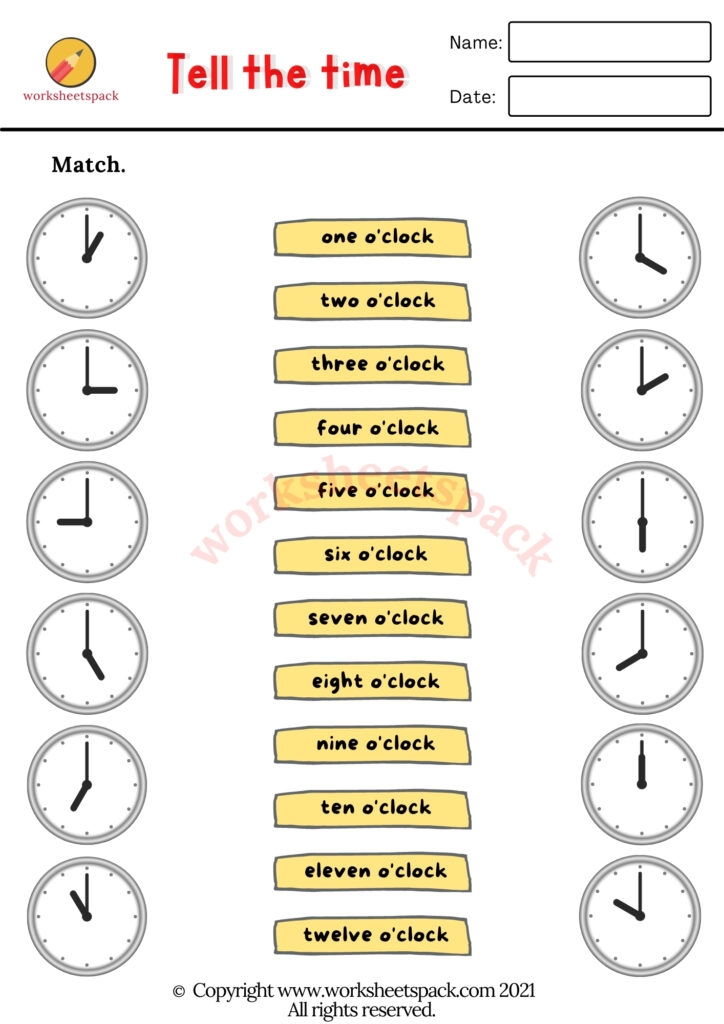 Telling The Time Worksheets Worksheets Library Worksheets Library