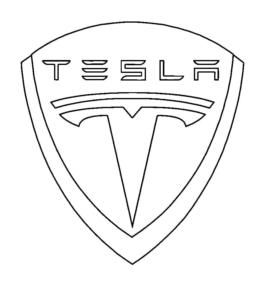 Tesla Logo Coloring Page Free Printable Coloring Pages For Kids