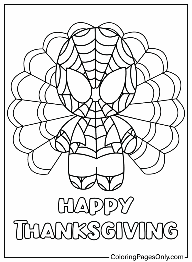 Spider Man Coloring Page - Printable Coloring Free
