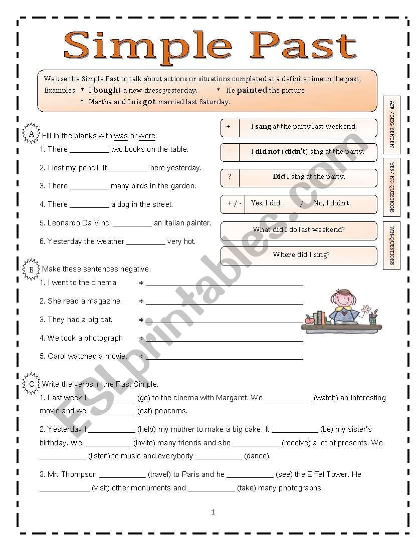 The Past Simple Tense Interactive Worksheet Brain kuempasi