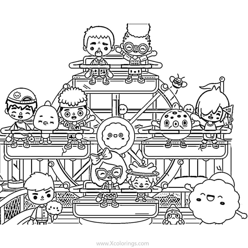 Toca Boca Coloring Pages Nari XColorings