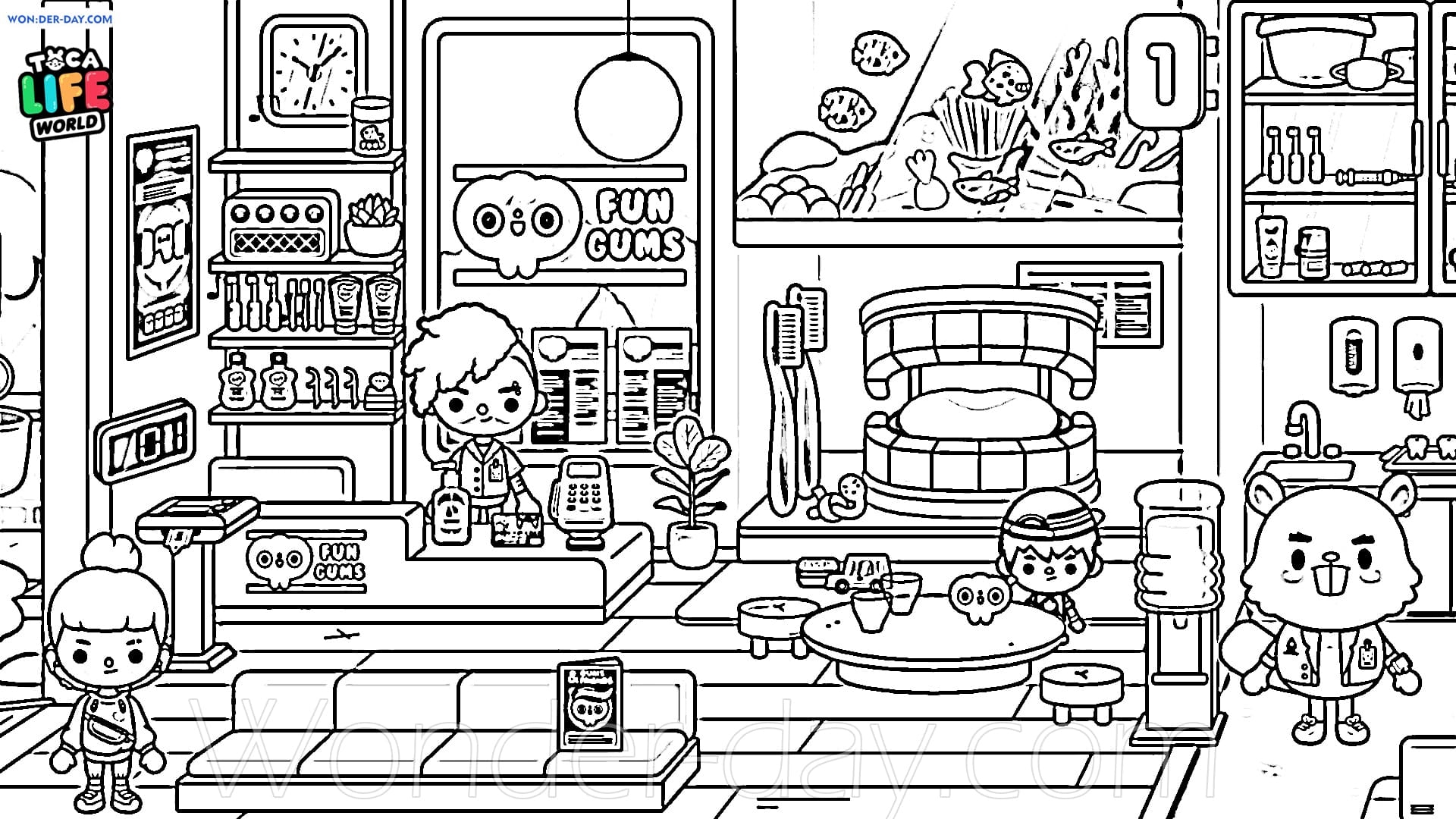 Toca Boca Coloring Pages