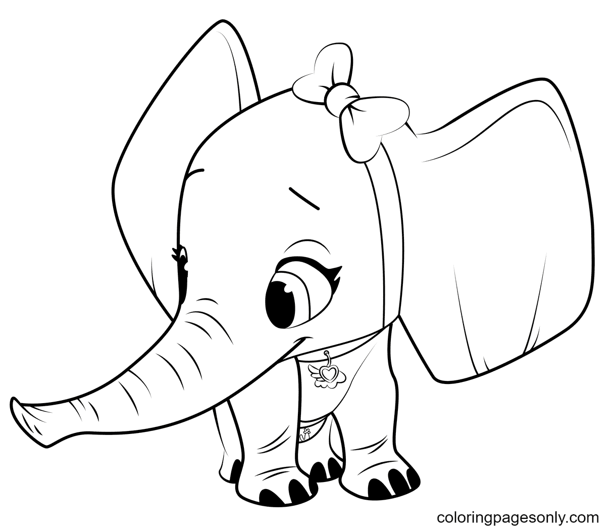 TOTS Elephant Coloring Page Free Printable Coloring Pages