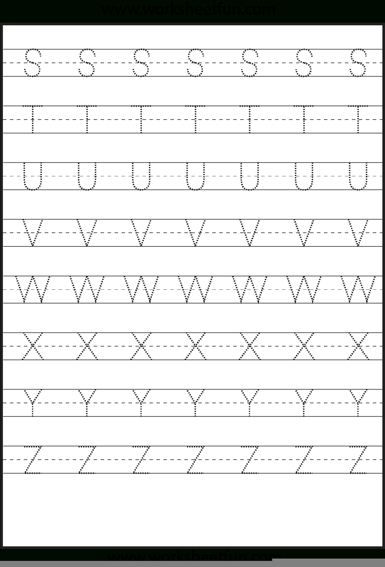 Tracing Big Letters Worksheets TracingLettersWorksheets