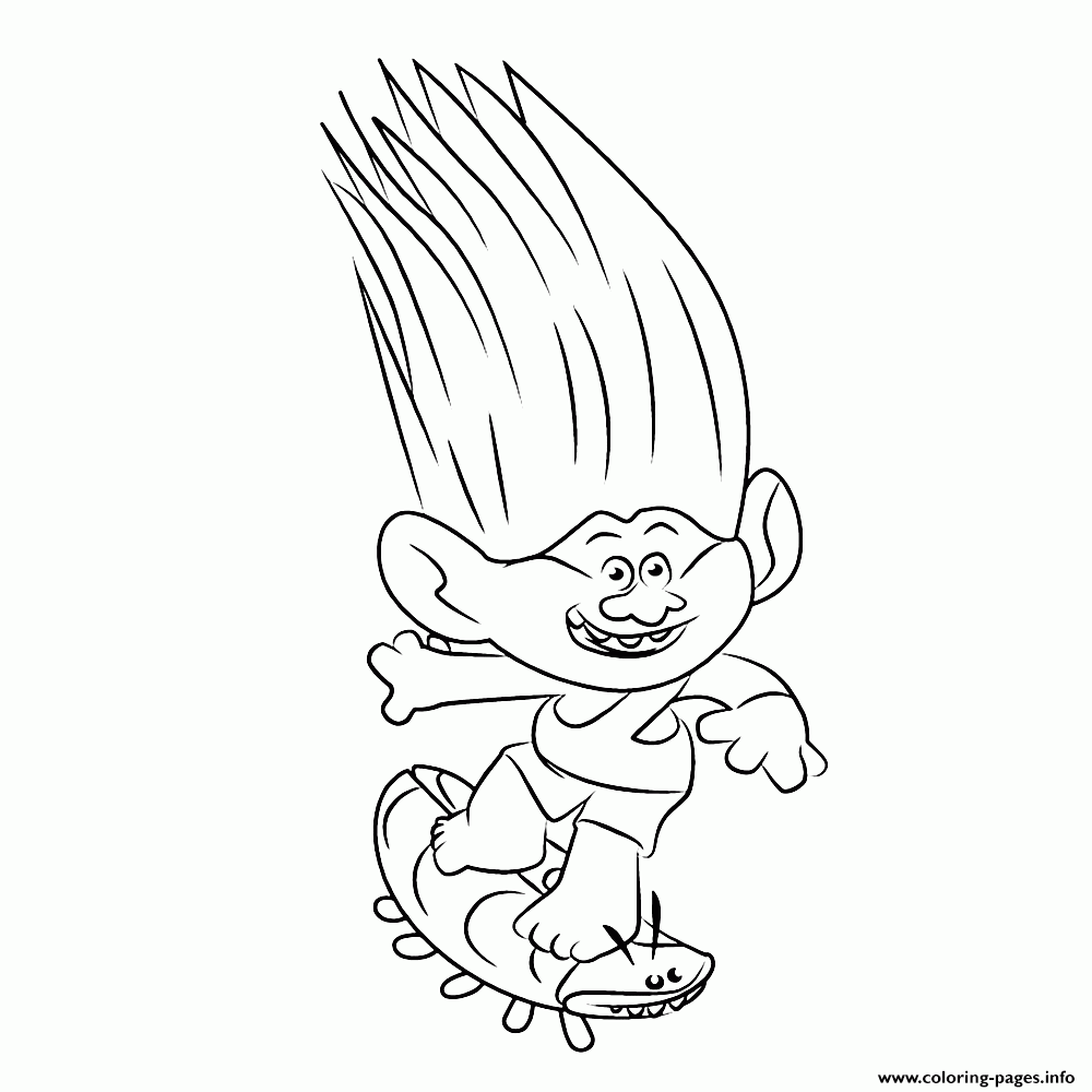Troll Aspen Heitz Coloring Pages Printable