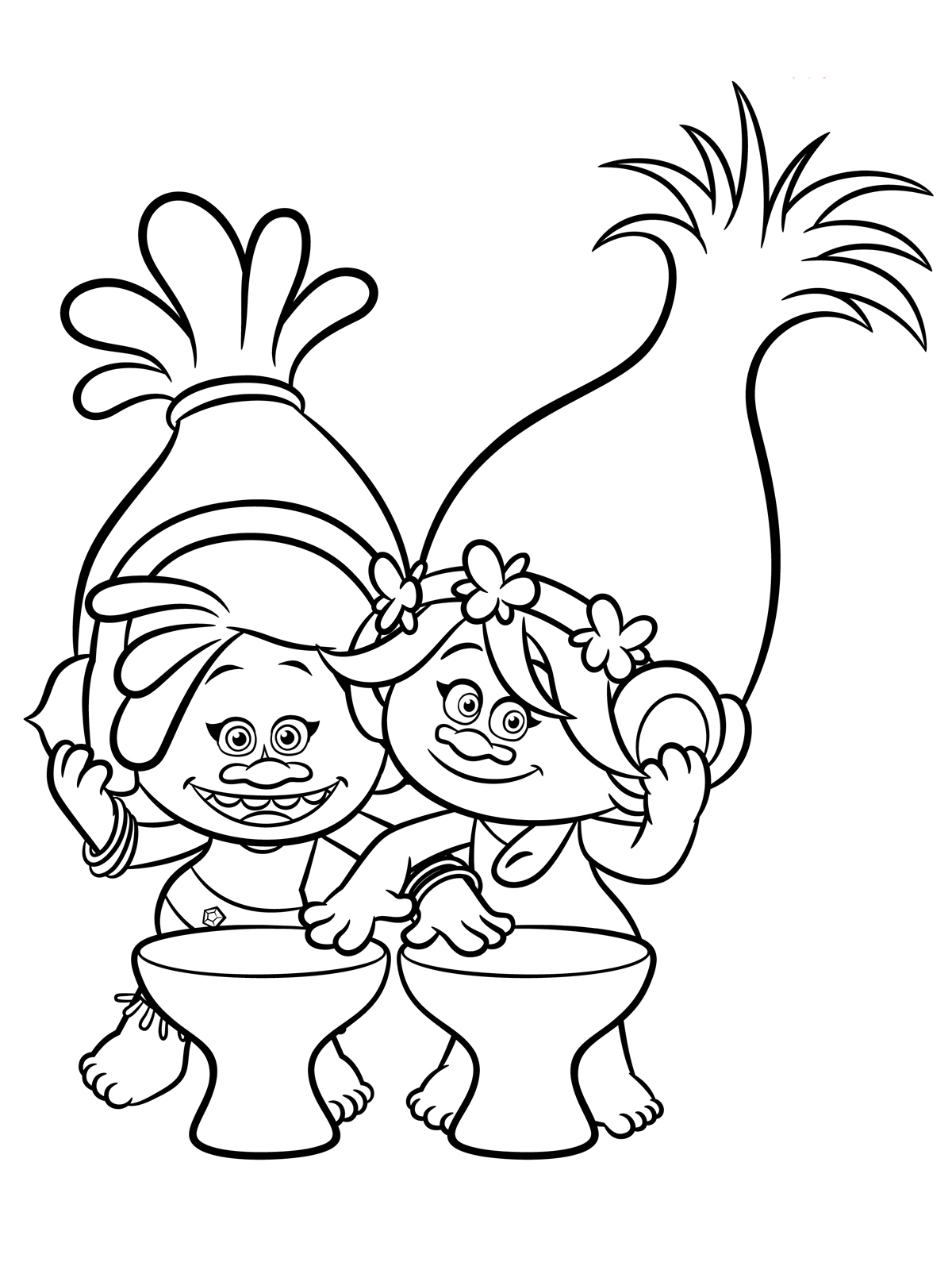 Troll Coloring Pages Cute Coloring Pages
