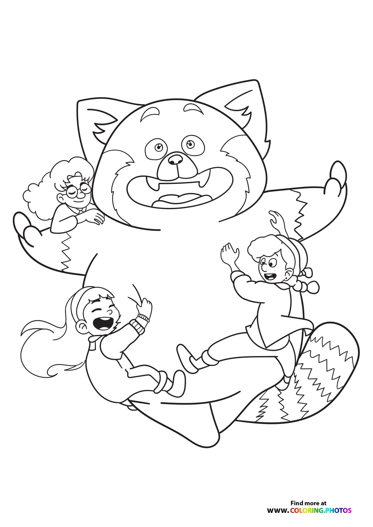 Turning Red Coloring Pages Coloring Home