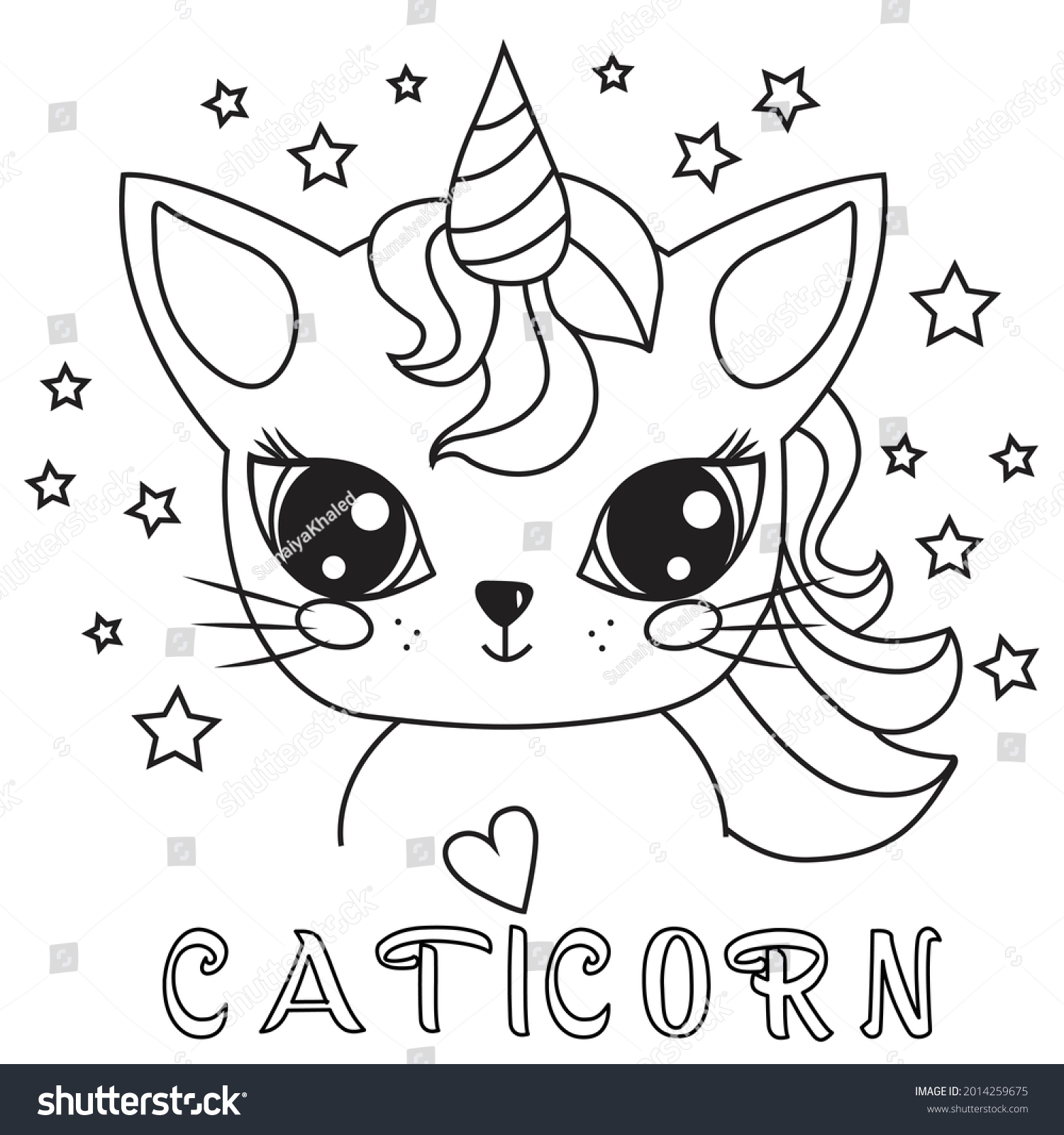 Unicorn Cat Coloring Pages Coloring Pages For Kids And Adults Unicorn