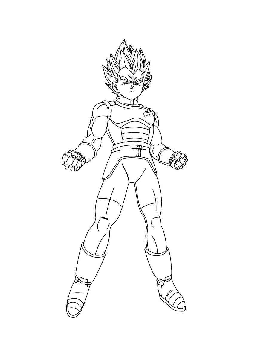 Vegeta Coloring Pages