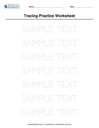 Word Tracing Worksheet Generator Worksheets Library