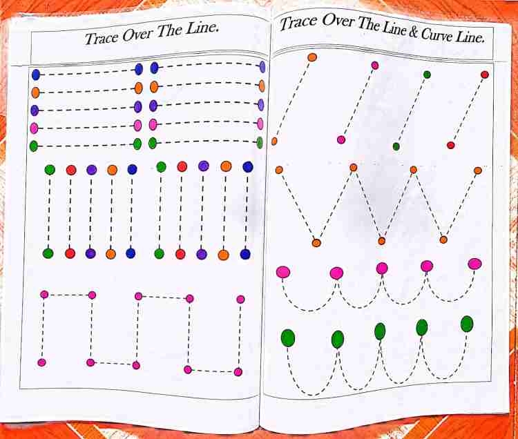 Worksheet For Play Group Nursery With Washable Plastic Coated 