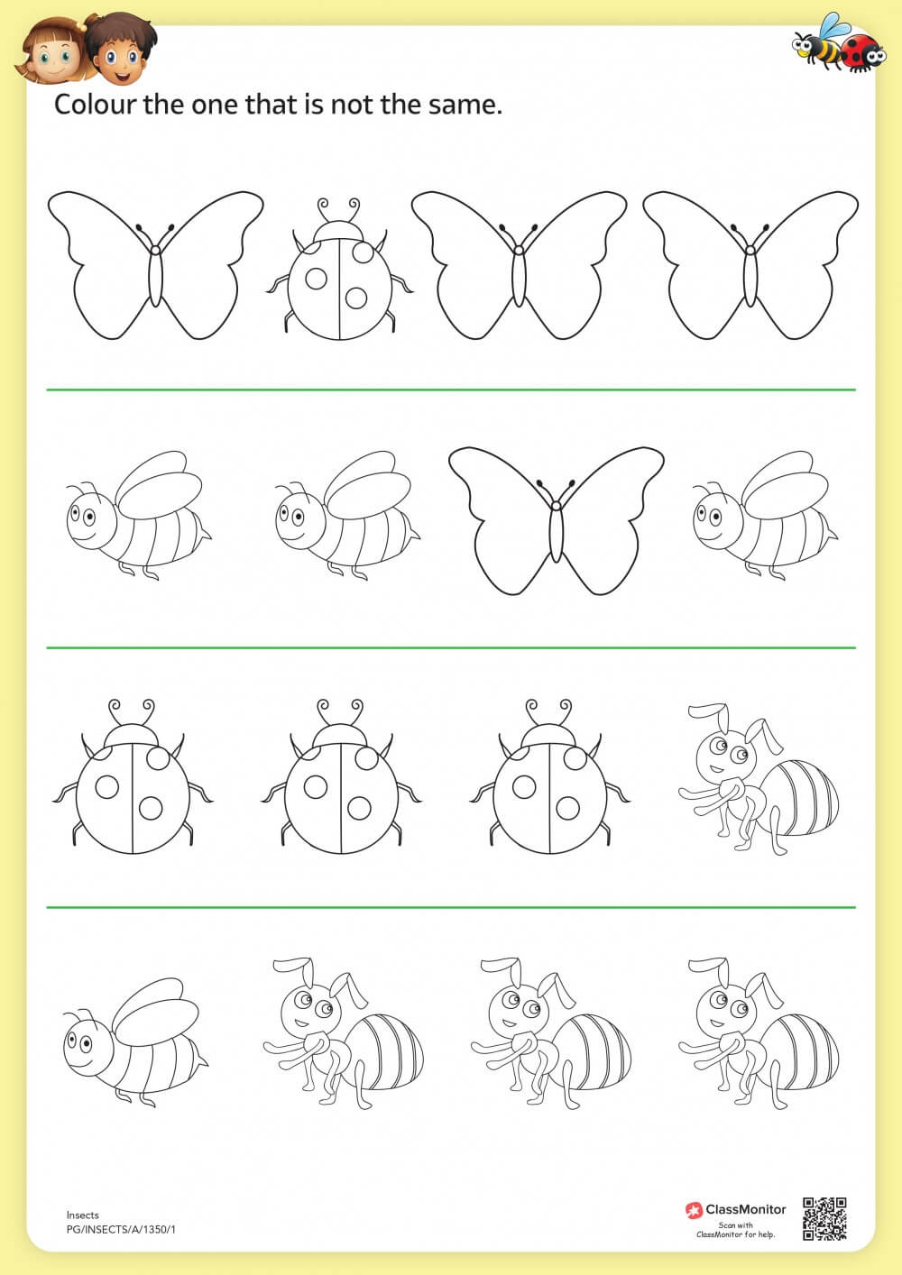 Worksheet Odd One Out ClassMonitor Worksheets Library