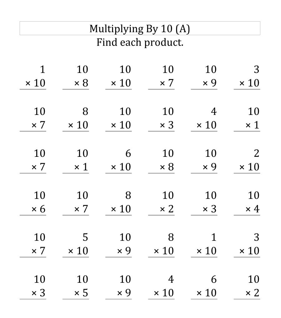 Printable 3rd Grade Math Worksheets
