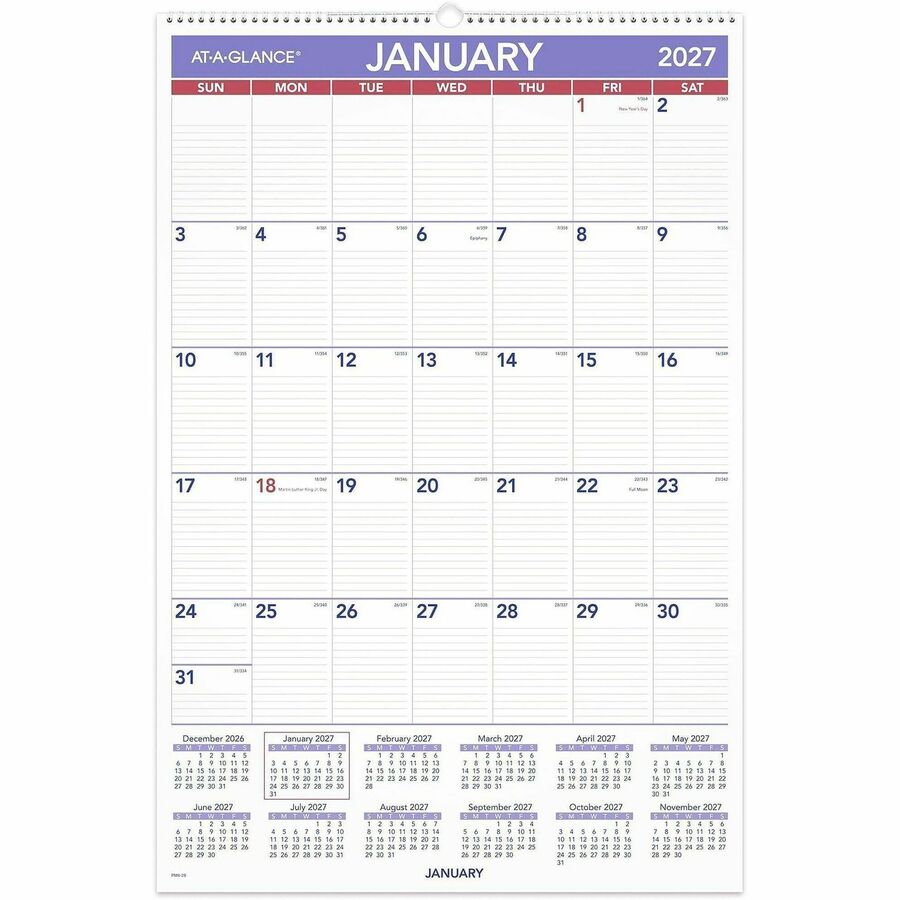 Printable calendar page showing January days