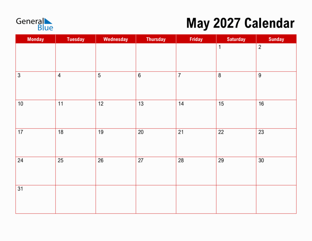 image alt text: open notebook beside May 2027 Calendar printout