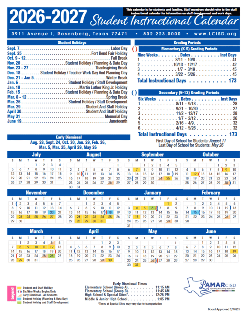 Students marking dates on a shared classroom calendar