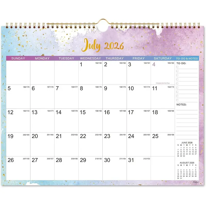 Student planner annotated with calendar dates