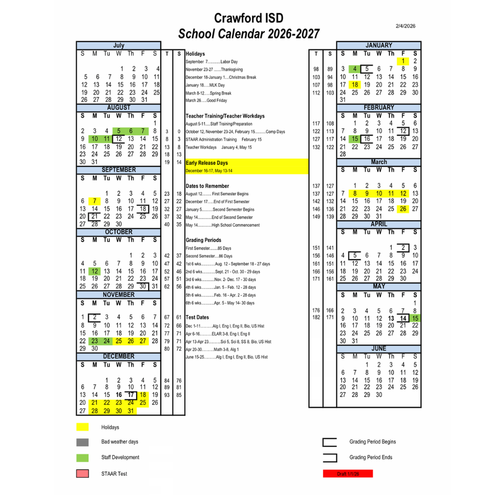 Colorful weekly planning grid pinned to a bulletin board