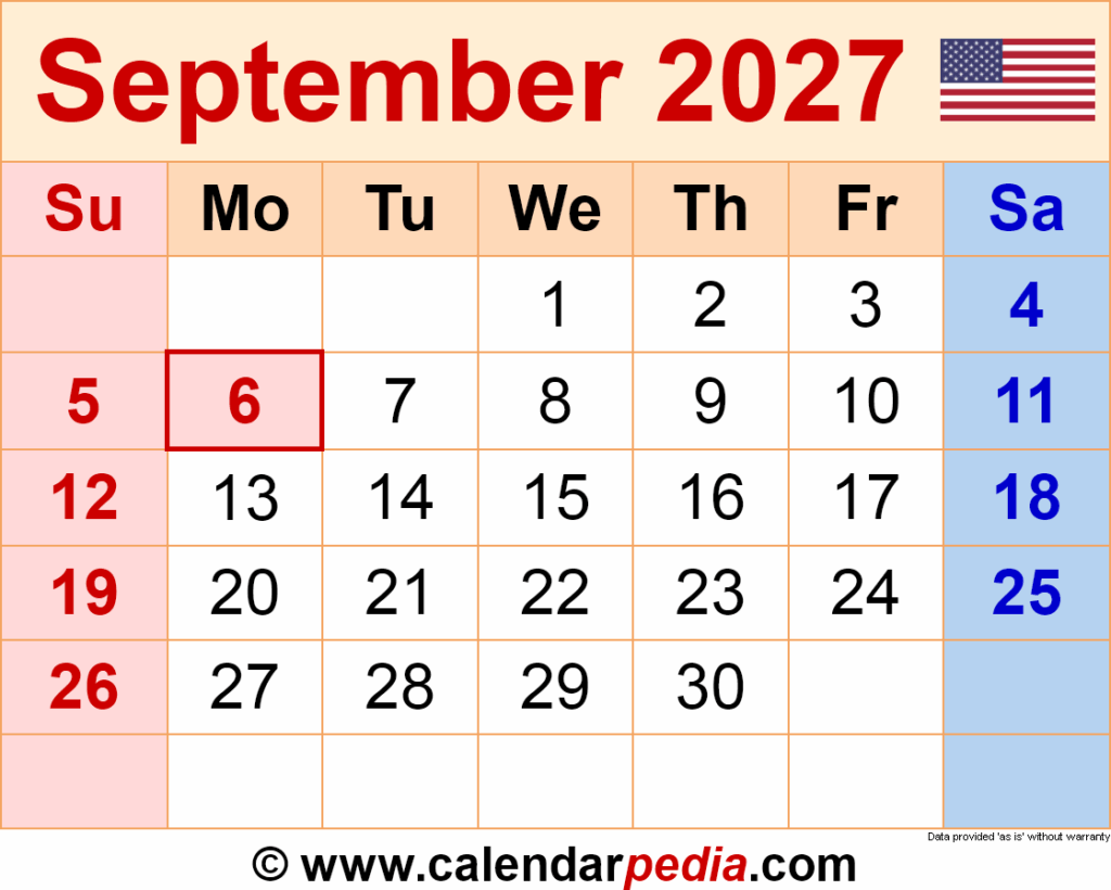 Kitchen table with Calendar 2027 September spread and coffee